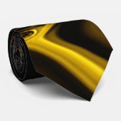 Kurven, Abrundung in golden dunkelsten, schwarzen  Krawatte (Gerollt)