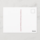 Kurven Berry Leaf Spray Foto Weihnachtsfeiertag Postkarte (Rückseite)