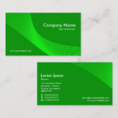 Kurven - grün auf Gras grün 009900 Visitenkarte (Vorne/Hinten)