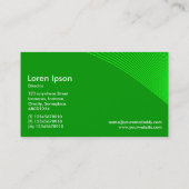 Kurven - grün auf Gras grün 009900 Visitenkarte (Rückseite)