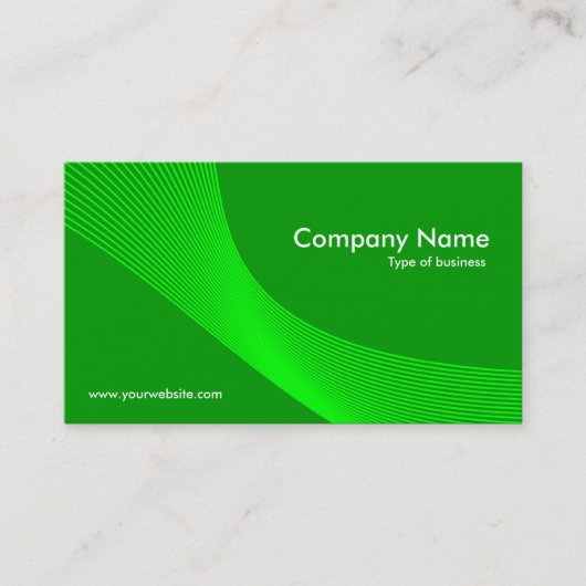 Kurven - grün auf Gras grün 009900 Visitenkarte (Vorderseite)