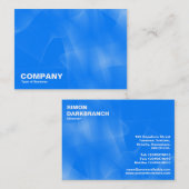 Kurven II Blau Visitenkarte (Vorne/Hinten)