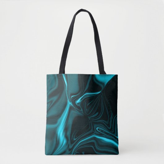 Kurven in blau-türkis, tiefer Himmel oder cyan Tasche (Vorderseite)