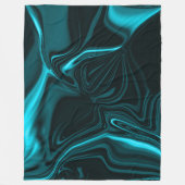 Kurven in dunkeltürkisblau, tiefer Himmel oder Cya Fleecedecke (Vorderseite)