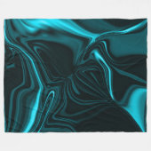 Kurven in dunkeltürkisblau, tiefer Himmel oder Cya Fleecedecke (Vorderseite (Horizontal))