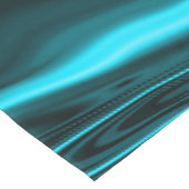 Kurven in dunkeltürkisblau, tiefer Himmel oder Cya Großer Tischläufer (Ecke)