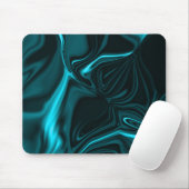 Kurven in dunkeltürkisblau, tiefer Himmel oder Cya Mousepad (Mit Mouse)