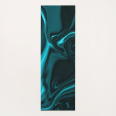 Kurven in dunkeltürkisblau, tiefer Himmel oder Cya Yogamatte (Rückseite)
