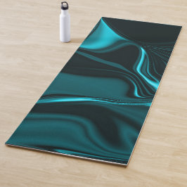 Kurven in dunkeltürkisblau, tiefer Himmel oder Cya Yogamatte