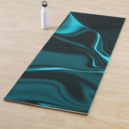 Kurven in dunkeltürkisblau, tiefer Himmel oder Cya Yogamatte (Beispiel)