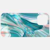 Kurven in hellen Farbtönen Blau und Rosa Case-Mate iPhone Hülle (Rückseite (Horizontal))