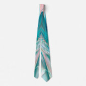 Kurven in hellen Farbtönen Blau und Rosa Krawatte (Rückseite)