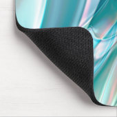 Kurven in hellen Farbtönen Blau und Rosa Mousepad (Ecke)
