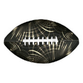 Kurven in Khaki-Farbe und dunklem Hintergrund Football (Vorderseite)