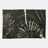 Kurven in Khaki-Farbe und dunklem Hintergrund Geschirrtuch (Horizontal)