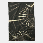 Kurven in Khaki-Farbe und dunklem Hintergrund Geschirrtuch (Vertikal)