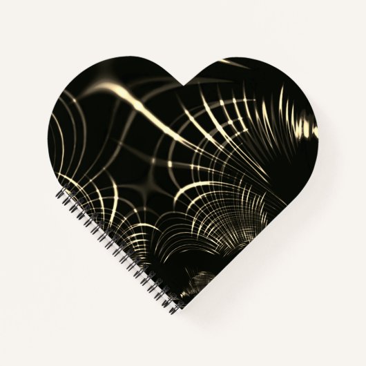 Kurven in Khaki-Farbe und dunklem Hintergrund Notizblock (Vorderseite)