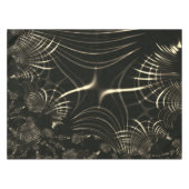 Kurven in Khaki-Farbe und dunklem Hintergrund Tischdecke (Vorderseite (Horizontal))