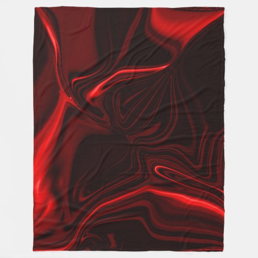 Kurven in metallischem Rot und tiefroten Teilen Fleecedecke (Vorderseite)