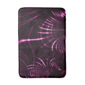 Kurven in rosa Farbe und dunklem Hintergrund Badematte (Vorderseite Vertikal)