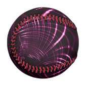 Kurven in rosa Farbe und dunklem Hintergrund Baseball (Vorderseite Links)
