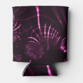 Kurven in rosa Farbe und dunklem Hintergrund Dosenkühler (Vorderseite)