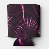 Kurven in rosa Farbe und dunklem Hintergrund Dosenkühler (Rückseite)