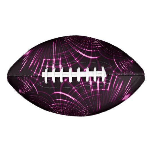 Kurven in rosa Farbe und dunklem Hintergrund Football (Vorderseite)