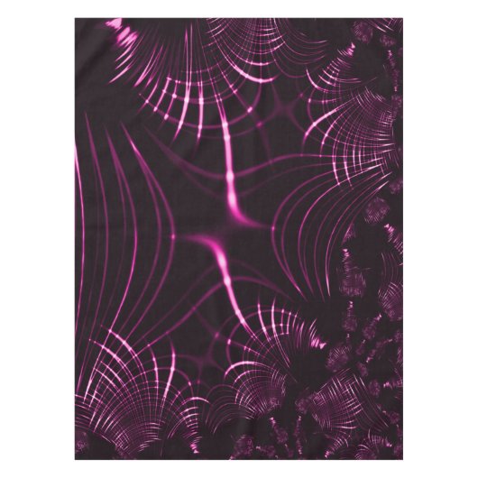 Kurven in rosa Farbe und dunklem Hintergrund Tischdecke (Vorderseite)