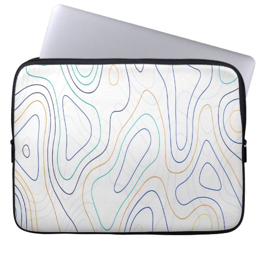 Kurven Laptopschutzhülle (Vorderseite)