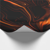 Kurven oder Höllenkorallen, über dunkles Fondspapi Geschenkpapier (Ecke)