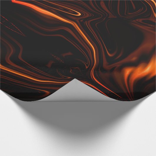 Kurven oder Höllenkorallen, über dunkles Fondspapi Geschenkpapier (Ecke)