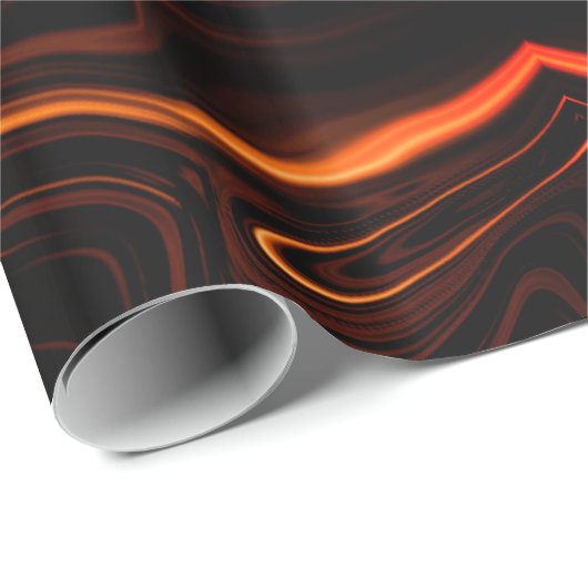 Kurven oder Höllenkorallen, über dunkles Fondspapi Geschenkpapier (Rolleneckpunkt)