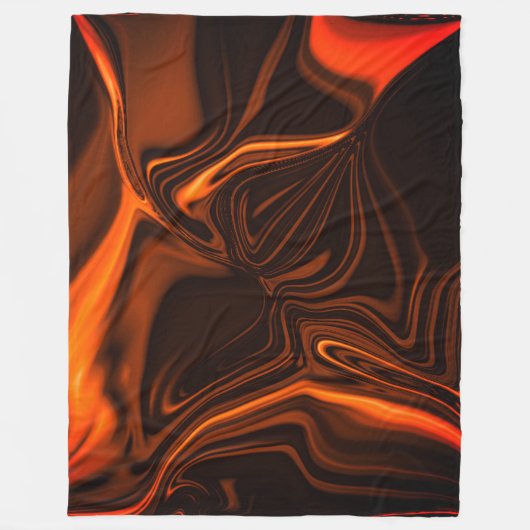 Kurven oder Wellen Korallen, über dunklen Fonds Fleecedecke (Vorderseite)