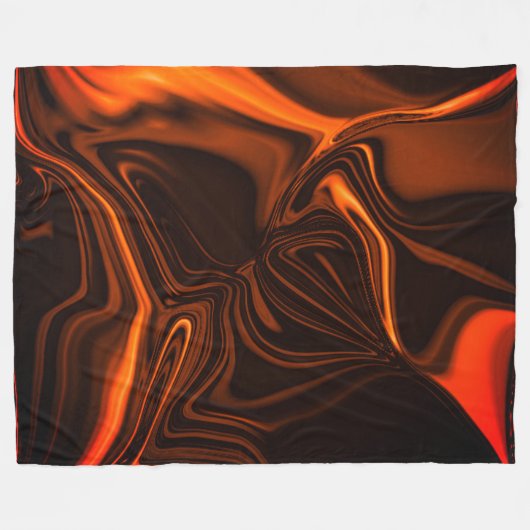 Kurven oder Wellen Korallen, über dunklen Fonds Fleecedecke (Vorderseite (Horizontal))