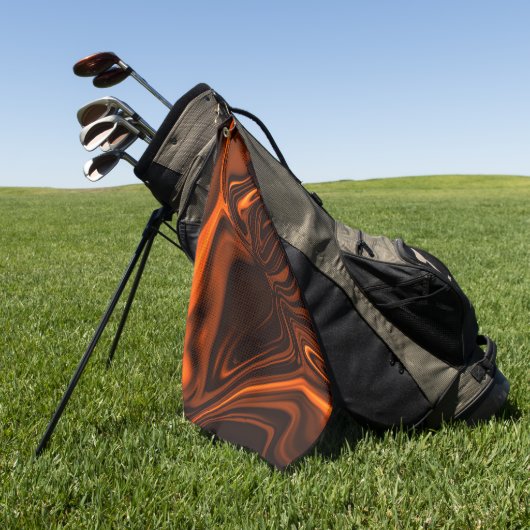 Kurven oder Wellen Korallen, über dunklen Fonds Golfhandtuch (Gras)