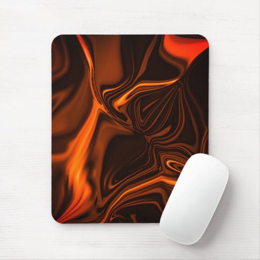 Kurven oder Wellen Korallen, über dunklen Fonds Mousepad (Mit Mouse)