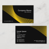 Kurven - orange auf schwarz visitenkarte (Vorne/Hinten)