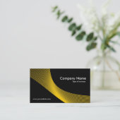 Kurven - orange auf schwarz visitenkarte (Stehend Vorderseite)