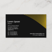 Kurven - orange auf schwarz visitenkarte (Rückseite)