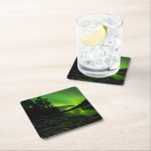 Kurven Rechteckiger Pappuntersetzer (Vor Ort)