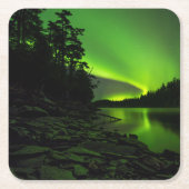 Kurven Rechteckiger Pappuntersetzer (Vorderseite)