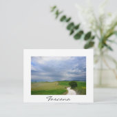 Kurven Straße Richtung Ziel Toscana Postkarte (Stehend Vorderseite)
