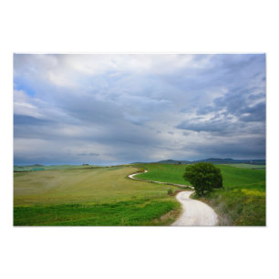 Kurven Straße zu einem Ziel-Foto-Druck Fotodruck