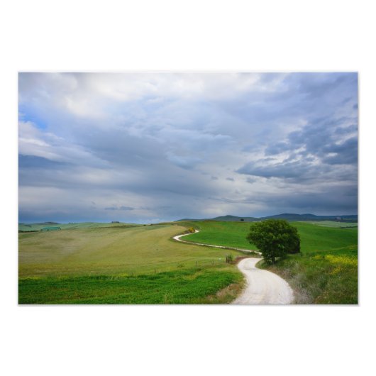 Kurven Straße zu einem Ziel-Foto-Druck Fotodruck (Vorne)