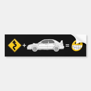 Kurven, Subaru, entspricht Spaß Autoaufkleber