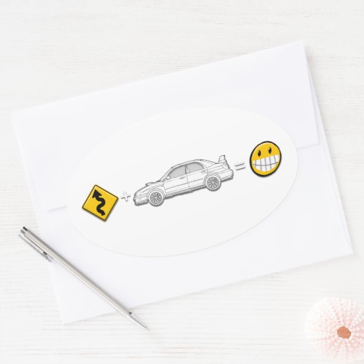 Kurven, Subaru, gleich lustiger Aufkleber (Umschlag)