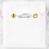 Kurven, Subaru, gleich lustiger Aufkleber (Tasche)