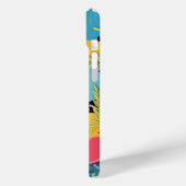 Kurven und Punkte mit Blätter Case-Mate iPhone Hülle (Rückseite / Links)