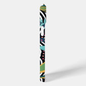 Kurven und Punkte mit Blätter Case-Mate iPhone Hülle (Rückseite / Rechts)